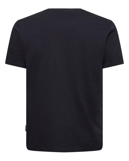 T-shirt manches courtes en coton salis Napapijri pour homme en coloris Black