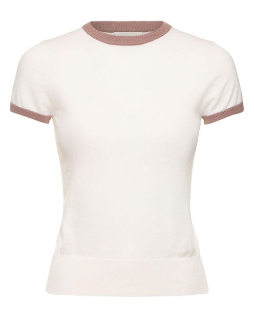 Extreme Cashmere White 3er-pack T-shirts Aus Baumwolljersey "chloe"