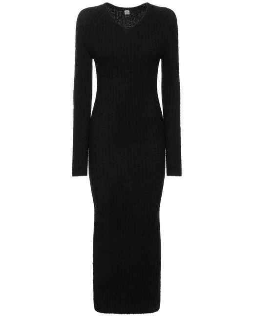 Totême  Black Minikleid Aus Wollmischung