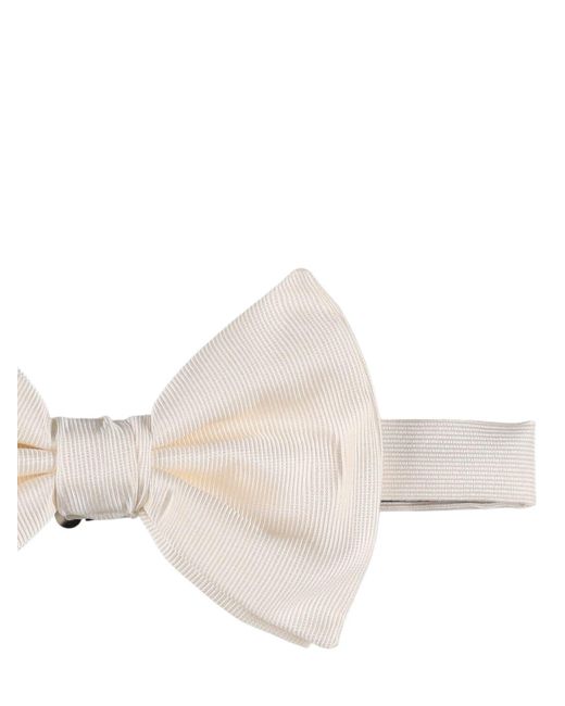 Giorgio Armani Natural Large Silk Bowtie for men