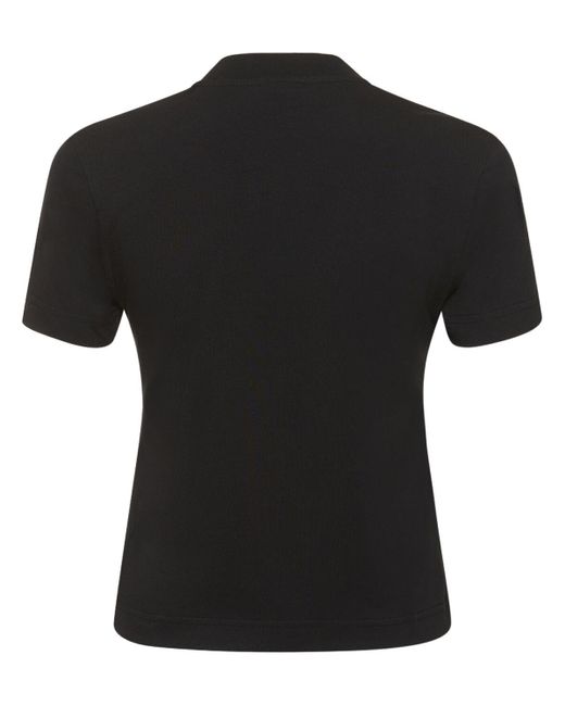 T-Shirt Crop di Jacquemus in Black