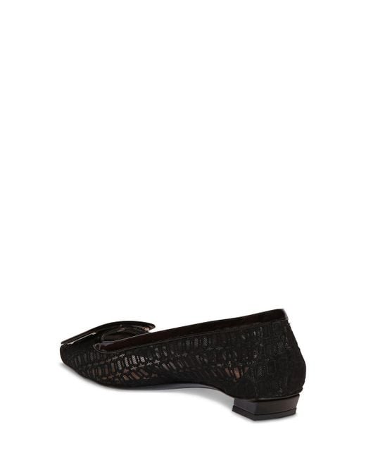 Roger Vivier Black 25mm Hohe Pumps Aus Mesh "belle Vivier"