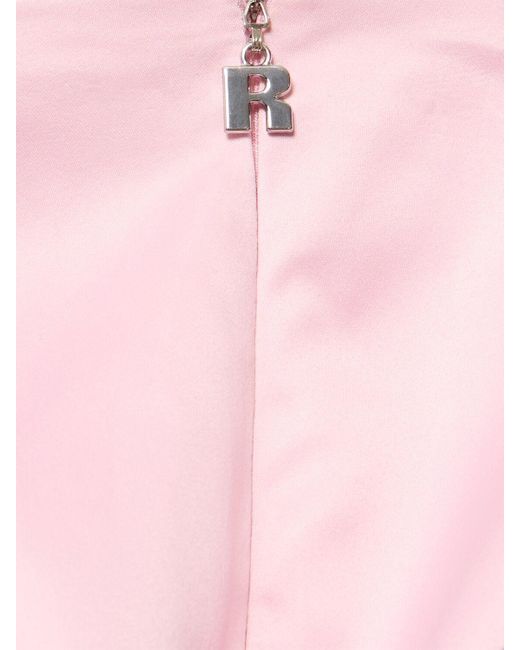 ROTATE BIRGER CHRISTENSEN Pink Tula Big Flower Satin Mini Skirt
