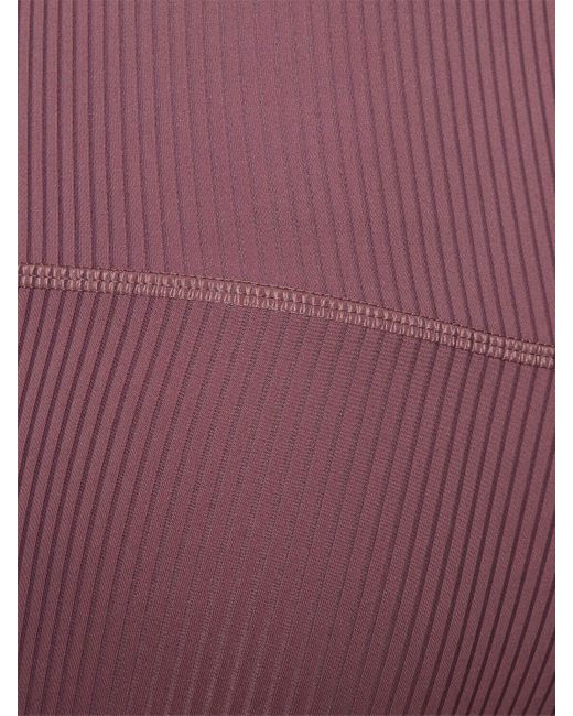 GIRLFRIEND COLLECTIVE Purple High Rise 7/8 Ribbed Tech leggings