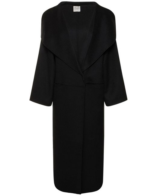 Cappotto in lana e cashmere di Totême  in Black