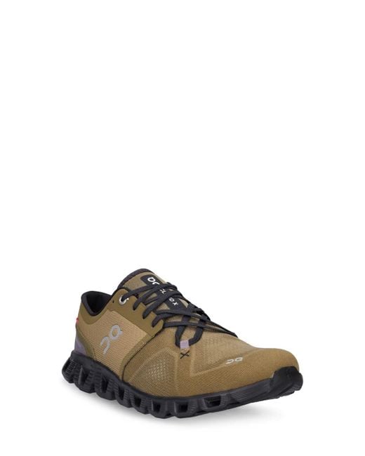 On Shoes Brown Cloud X 3 Sneakers for men