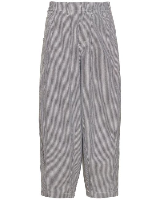 Jaded London Hickory Stripe Balloon Fit Pants in Gray for Men | Lyst