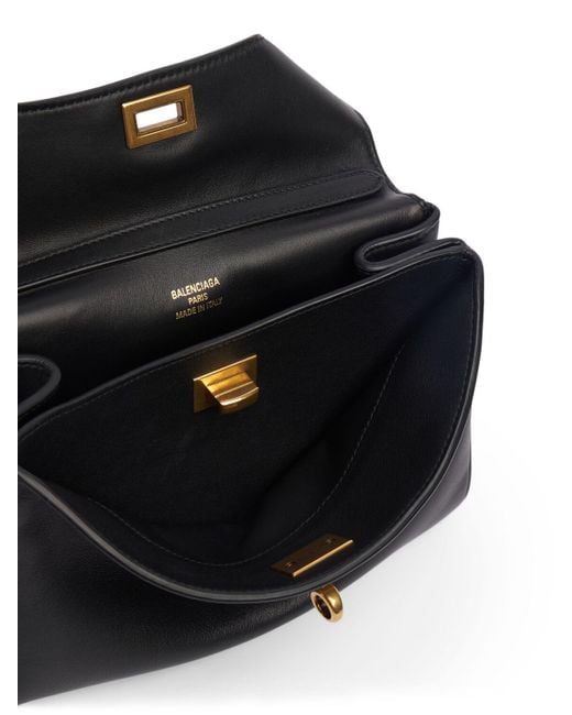 Balenciaga Mini Rodeo Leather Top Handle Bag in Black | Lyst