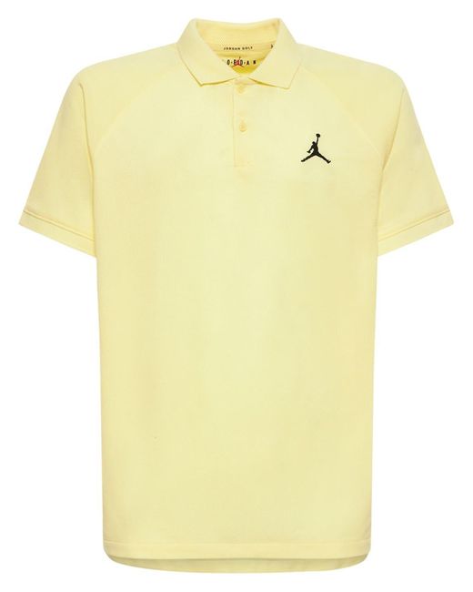 Nike Yellow Jordan Golf Dri-fit Tech Polo Shirt for men