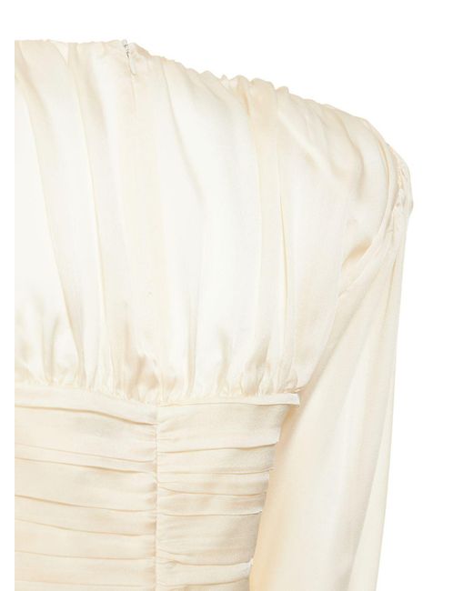 Magda Butrym Natural Minikleid Aus Seidensatin