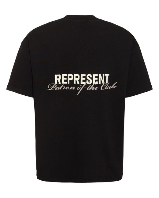 Represent Black Patron Of The Club T-shirt for men