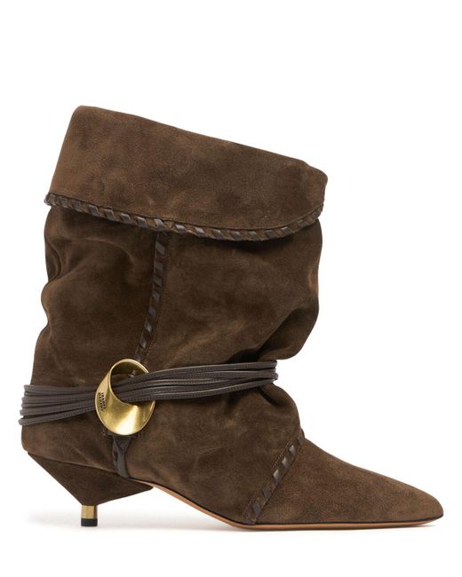Femme Bottes En Daim Edrika 45 Mm Isabel Marant en coloris Brown