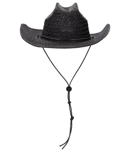 Lack of Color Black The Outlaw Ii Straw Hat