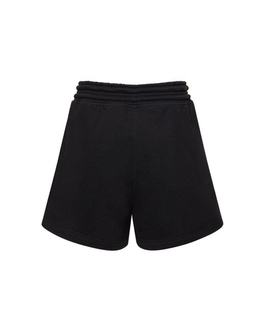 Shorts con cintura alta Adidas By Stella McCartney de color Black