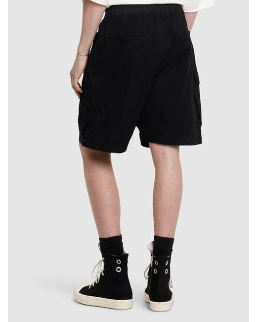 メンズ Rick Owens カーゴ ベラス ショートパンツ Black