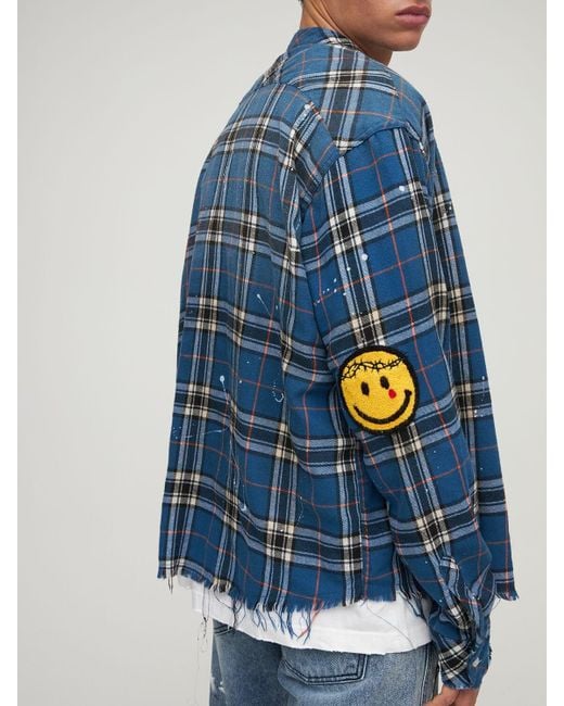 Someit K.o.k Ls Vintage Flannel Shirt in Blue for Men | Lyst
