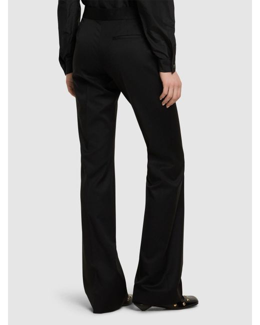 Moschino ウールストレートパンツ Black