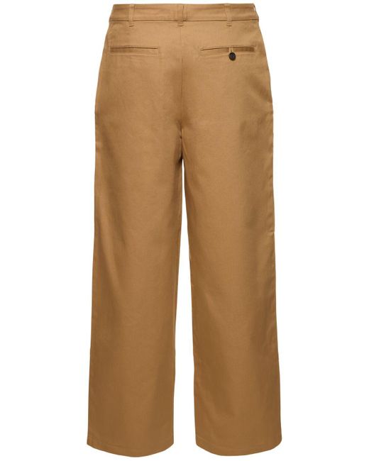Pantaloni workwear pablo in cotone di Acne in Natural da Uomo