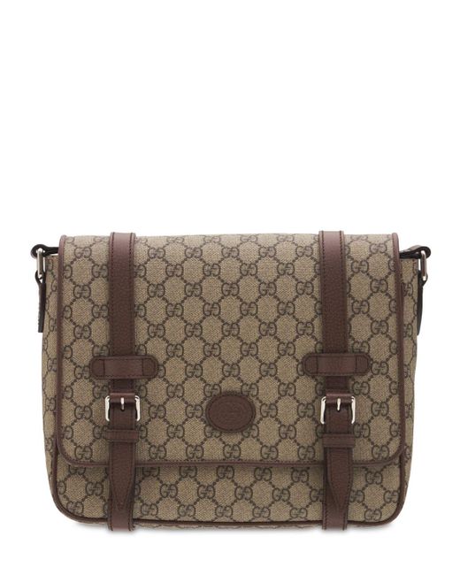 Bolso cruzado con gg Gucci de Lona de color Neutro para hombre | Lyst