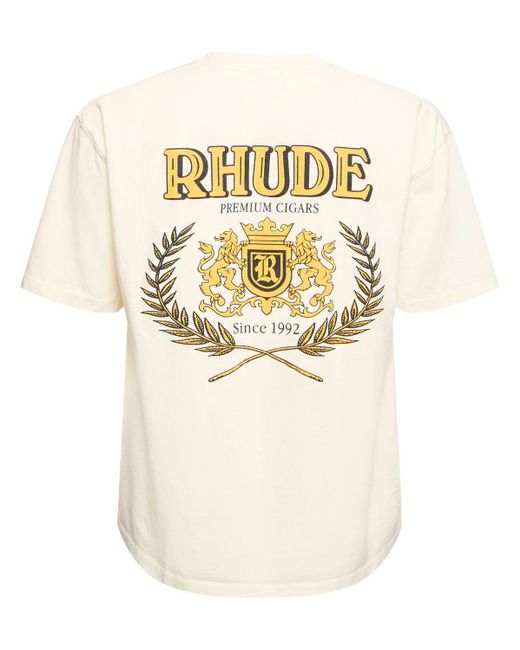 T-shirt cresta cigar Rhude pour homme en coloris Natural