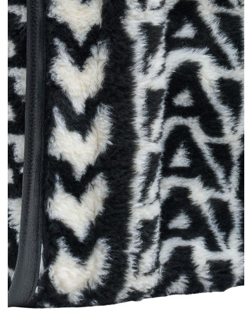 Marc Jacobs Black The Medium Tote Faux Fur Bag