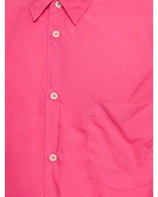 メンズ Comme des Garçons ガーメントダイポリシャツ Pink
