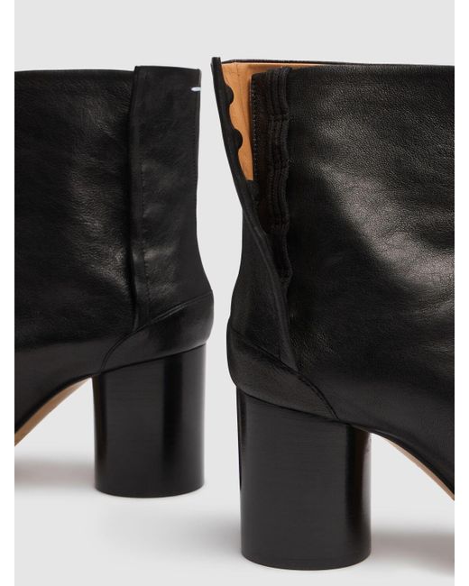 Maison Margiela Tabi Vintage レザーアンクルブーツ 80mm Black
