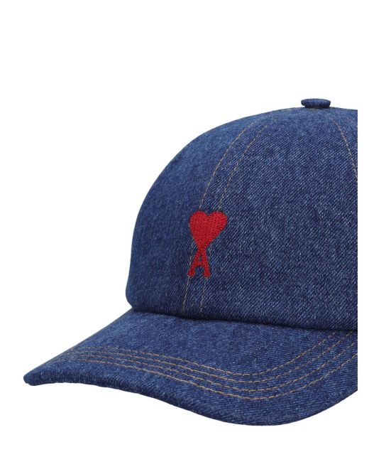 Cappello denim Ami-de-Coeur di AMI in Blue