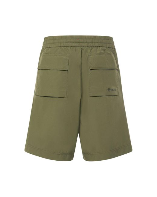 3 MONCLER GRENOBLE Green Gore-tex Tech Shorts for men