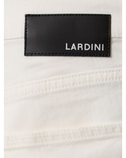 Lardini White Stretch Cotton Denim Jeans for men
