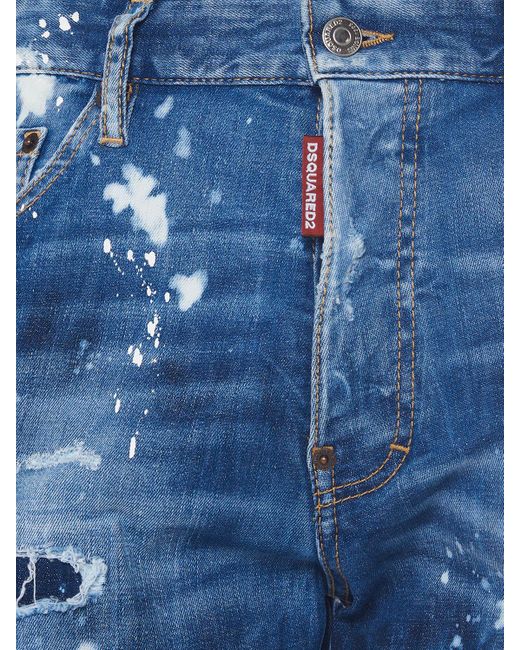 DSquared² Blue Cool Guy Stretch Cotton Denim Jeans for men