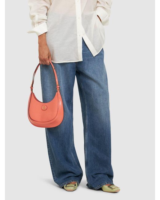 Tory Burch Pink Schultertasche Aus Leder "robinson"
