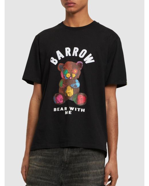 Barrow Black Bear With Me Print T-shirt for men