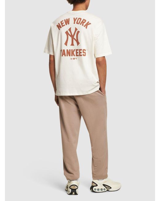 メンズ KTZ Ny Yankees Mlb Wordmark オーバーサイズtシャツ Natural