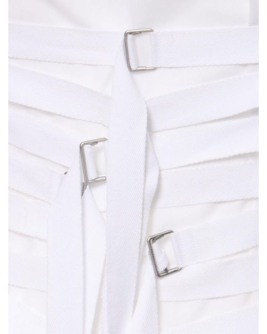 Chemise longue fluide avec ceinture arnout Ann Demeulemeester pour homme en coloris White