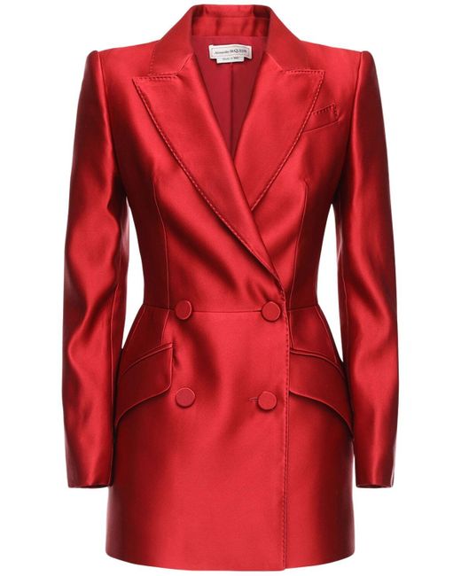 Alexander mcqueen deals red blazer