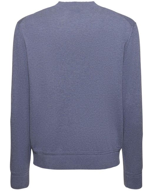 Suéter de algodón y cashmere Etro de hombre de color Blue