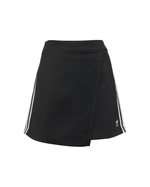 adidas Originals Wrap Skirt in Black | Lyst