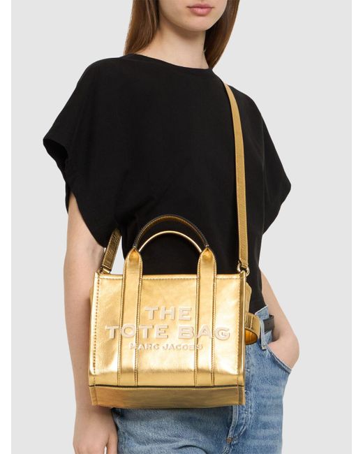 Marc Jacobs The Small Tote レザートートバッグ Metallic