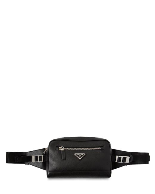 Prada Black Saffiano Leather Crossbody Bag for men