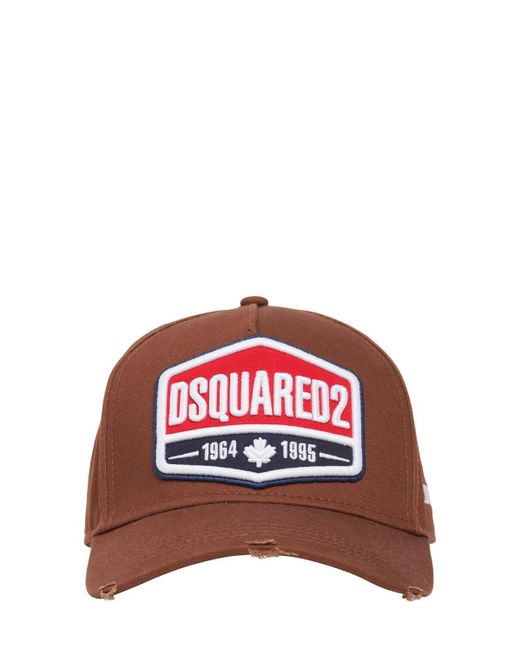 DSquared² Red Logo Baseball Cap for men