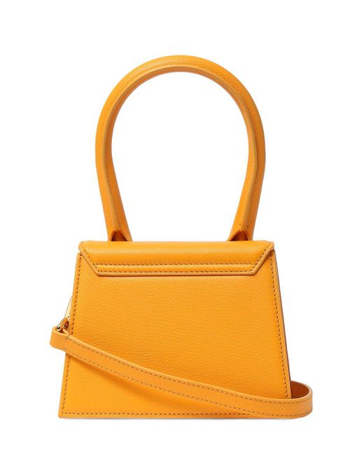 Jacquemus Orange Le Chiquito Moyen Smooth Leather Bag