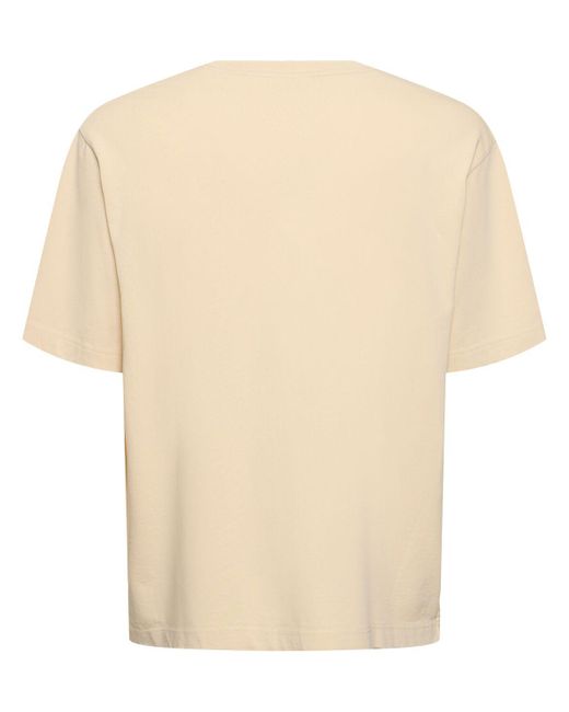 Maison Kitsuné Natural Bold Fox Head Patch Oversize T-shirt for men