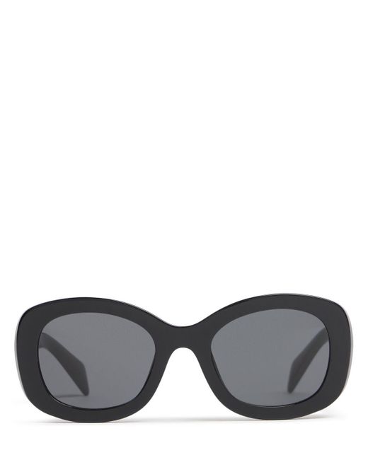 Prada Black Square Acetate Sunglasses