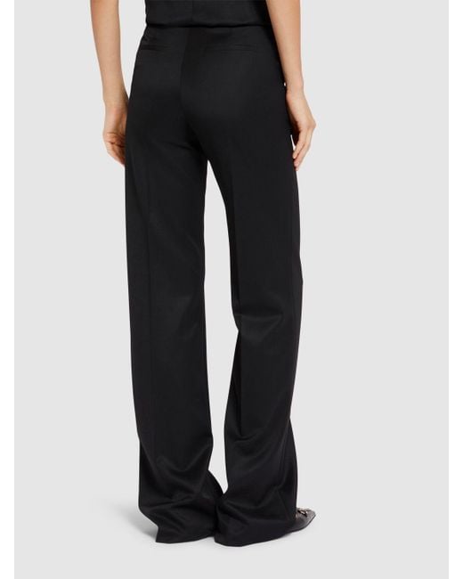 GIUSEPPE DI MORABITO Black Wool Tailoring High Waist Straight Pants