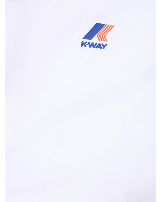 K-Way White Le Vrai Edouard T-shirt for men