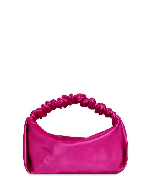 Alexander Wang Pink Mini Scrunchie Satin Bag
