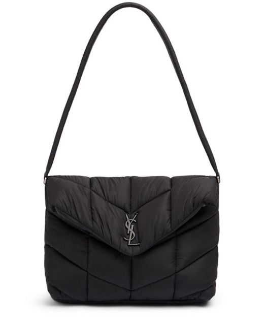 Saint Laurent Black Nylon Puffer Bag for men