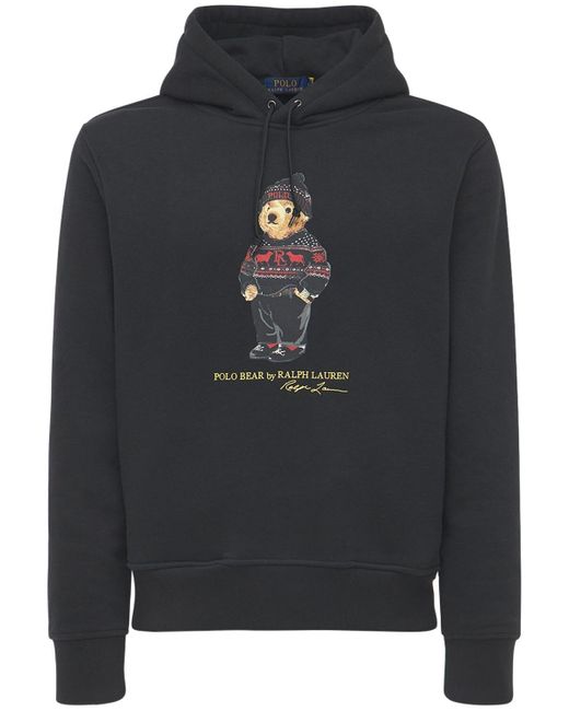 Polo Ralph Lauren Baumwoll-hoodie "lunar New Year Bear" in Black für Herren