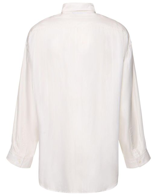 メンズ Acne Setar キュプラシャツ White